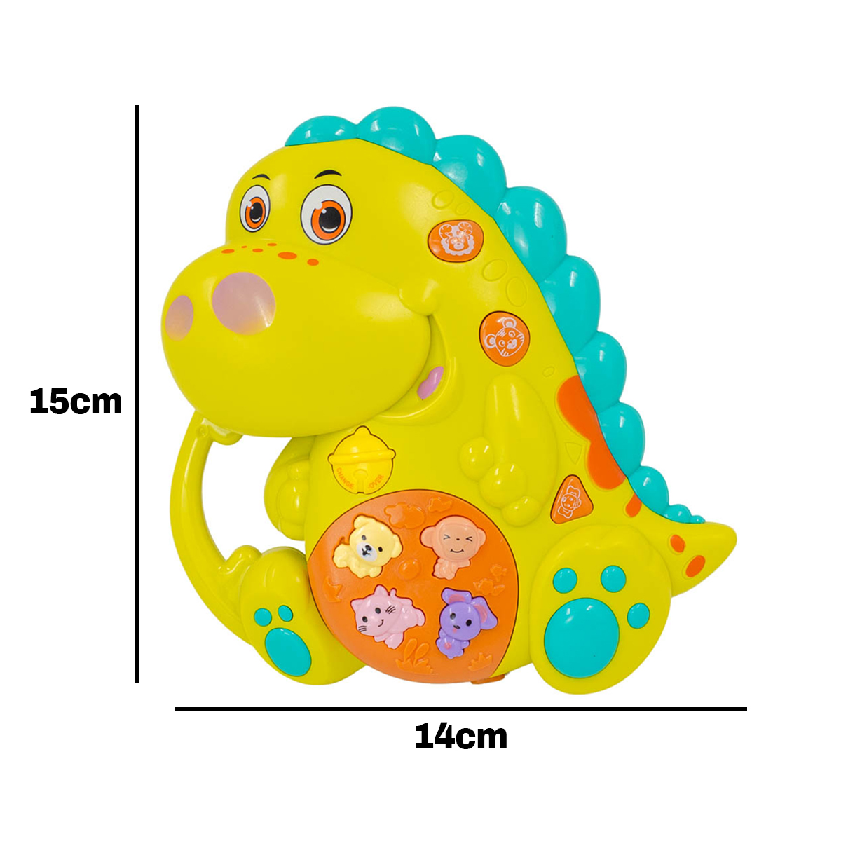 Teclado Piano Musical Bebe Brinquedo Infantil Som Dinossauro — imagem 1