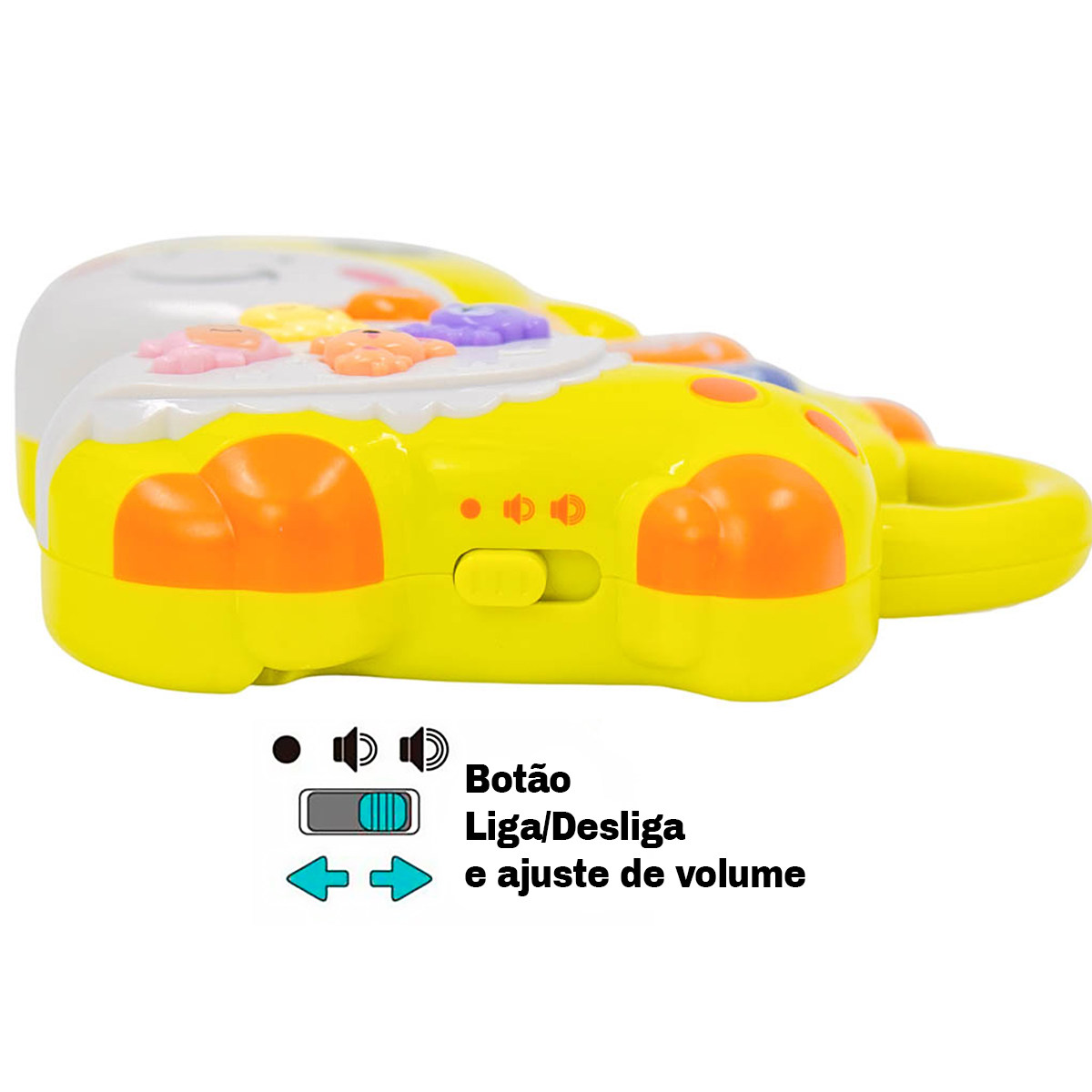 Teclado Piano Musical Bebe Brinquedo Infantil  Som Girafa — imagem 3