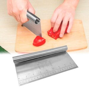 Espatula Inox  P/ Massas Legumes Pizza Pão com regua 22 cm