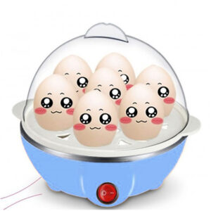 Cozedor Eletrico A Vapor Ovos Egg Cooker Cor:Azul